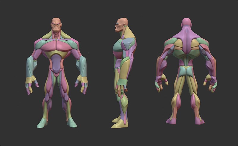 模型资产 – 风格化英雄角色解剖模型 Stylized Hero Anatomy V3