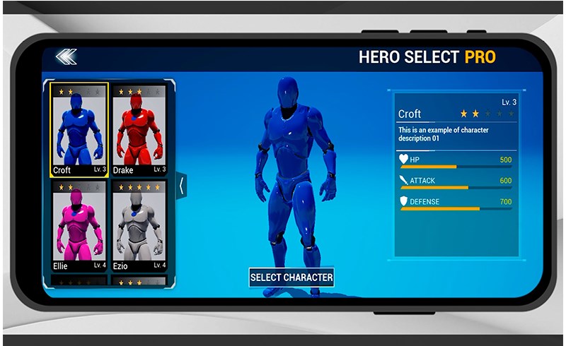 【UE5】英雄角色选择专业版 Hero Select PRO
