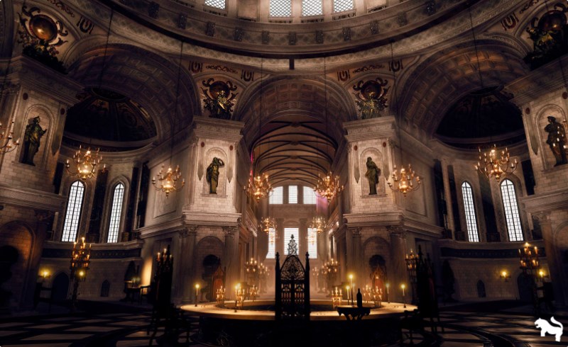 【UE5】巴洛克大教堂环境 Baroque Cathedral Environment + ULAT