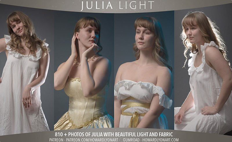 810 张概念女性角色光照参考照片 Julia – Light