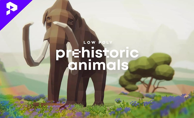 Unity动画 – 风格化史前动物动画 Low Poly Animated Prehistoric Animals