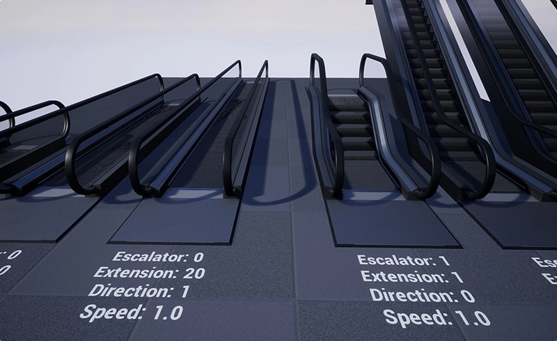 【UE4/5】自动扶梯和自动人行道 Procedural Escalator & Travelator