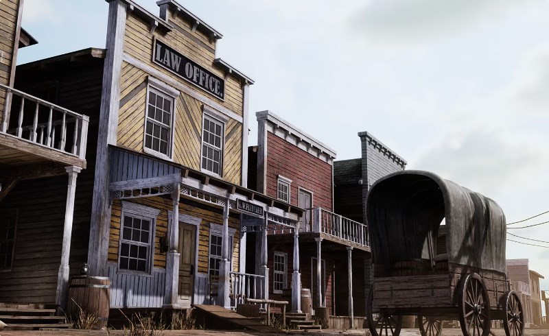 【UE4/5】西部城镇 Western Town / Village Pack