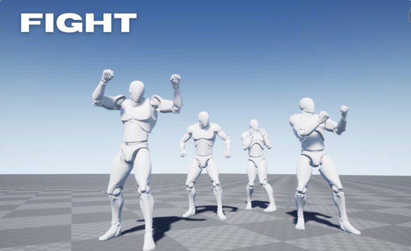 【UE4/5】格斗动画 Fight MocapAnimPack