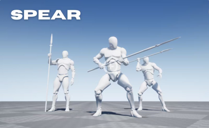 【UE4/5】长矛动画 Spear MocapAnimPack