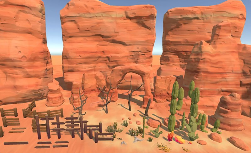 Unity场景 – 风格化沙漠 Pbr Stylized Desert