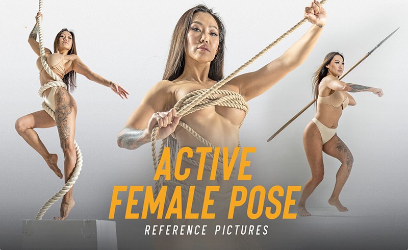 520 张女性动态姿势概念艺术参考图片 520+ Active Female Poses Reference Pictures