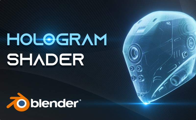 Blender材质 – 全息效果着色器预设 Hologram Effect Shader