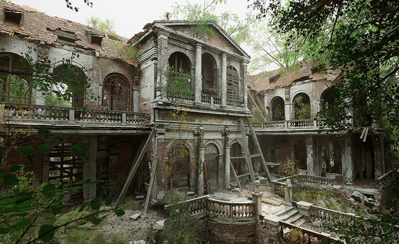 【UE5】废弃庄园 Abandoned Manor – Ruins in the Dark Wood