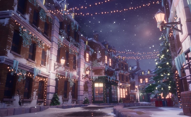 【UE4/5】风格化圣诞小镇 Stylized Christmas Town ( Christmas , Stylized , Stylised , Town )