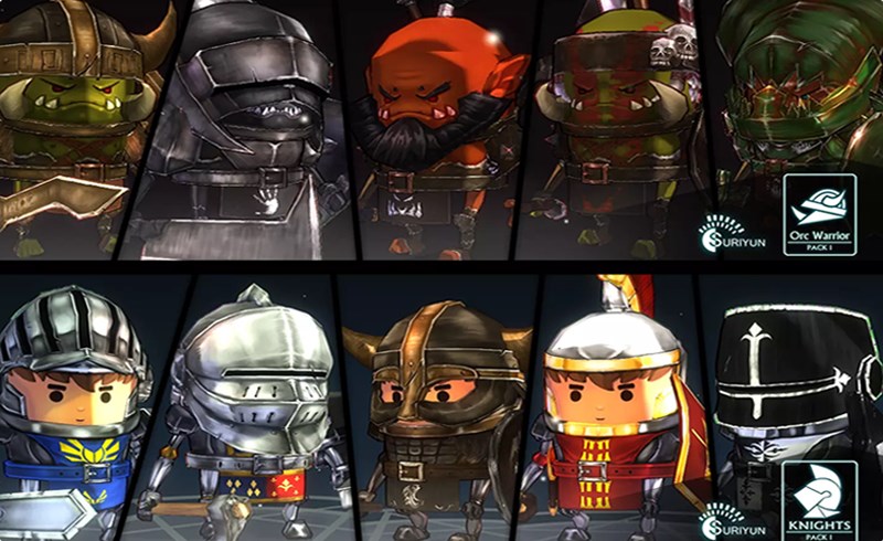 Unity角色 – 风格化游戏角色 SD Warriors Pack