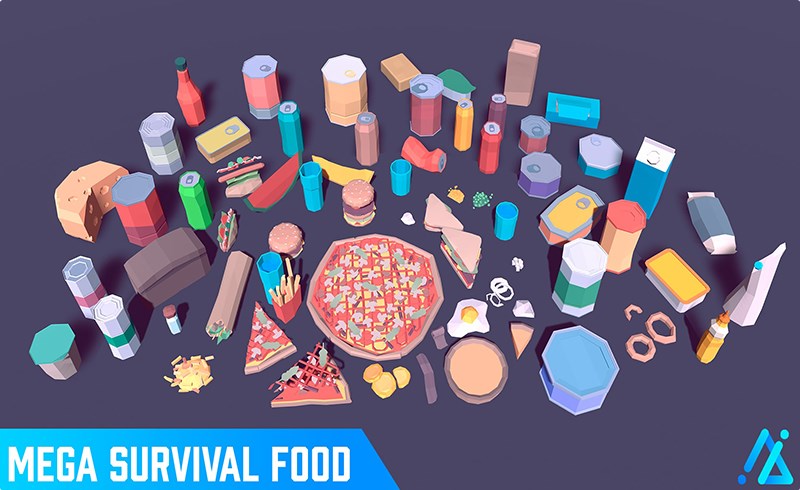 【UE4/5】游戏生存食品 POLY – Mega Survival Food