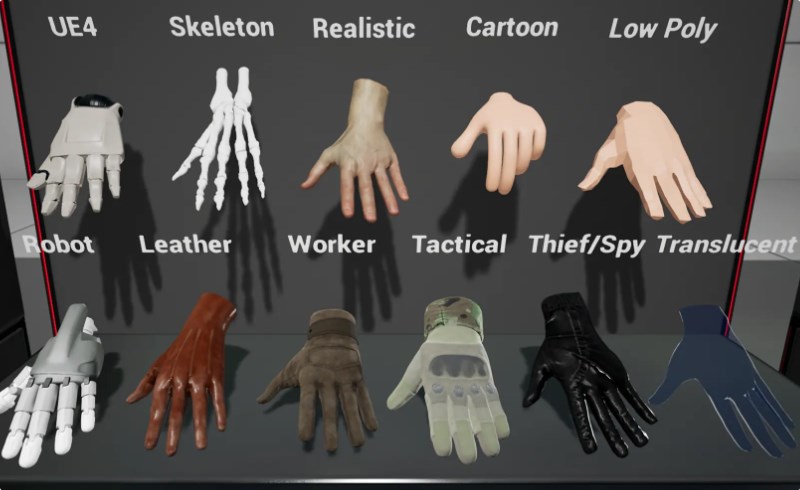 【UE5】手势追踪资源包 Hand Tracking Asset Bundle