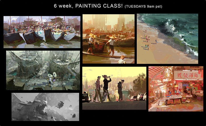 【中文字幕】PS 手绘插画进阶教程 6 Week Painting Class