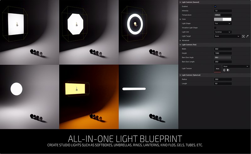 【UE4/5】虚拟灯光照明渲染预设 Virtual Photography Kit