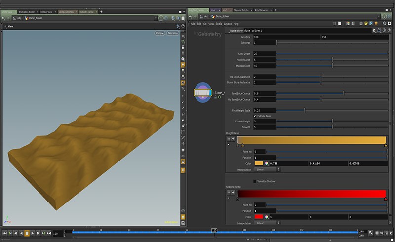 Houdini插件 – 沙丘地形模拟插件 Houdini Dune Solver