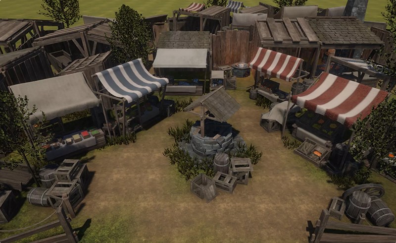 Unity – 中世纪大型市场 Medieval Mega Marketplace