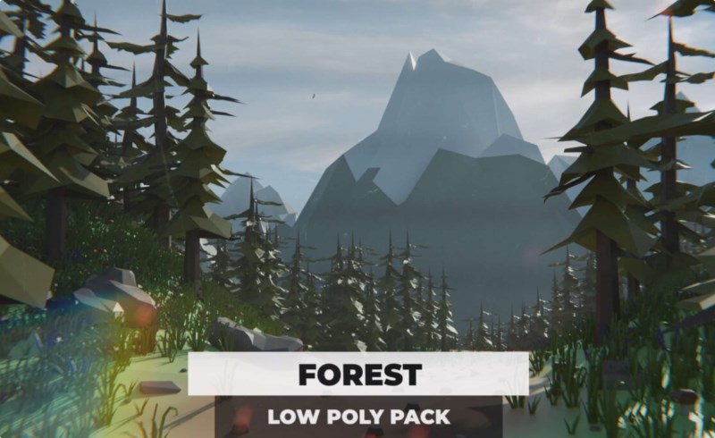 模型资产 – 风格化森林资产包 Forest Low Poly Pack