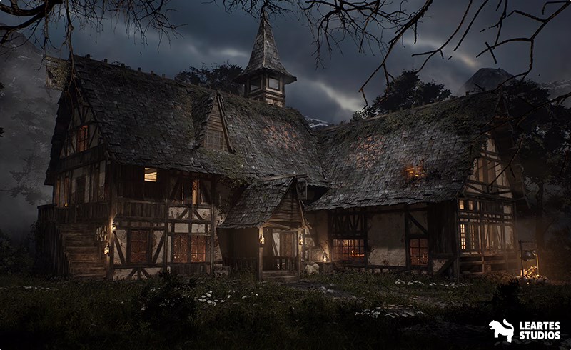 【UE5】中世纪酒馆 Medieval Tavern ( Modular , Medieval Interior Exterior , Medieval )