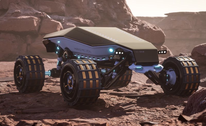 【UE5】可驾驶火星探测器 Driveable Mars Rover