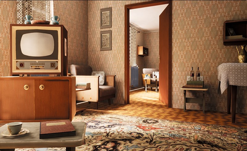 【UE4/5】客厅家具 Soviet Living Room & Furniture Props