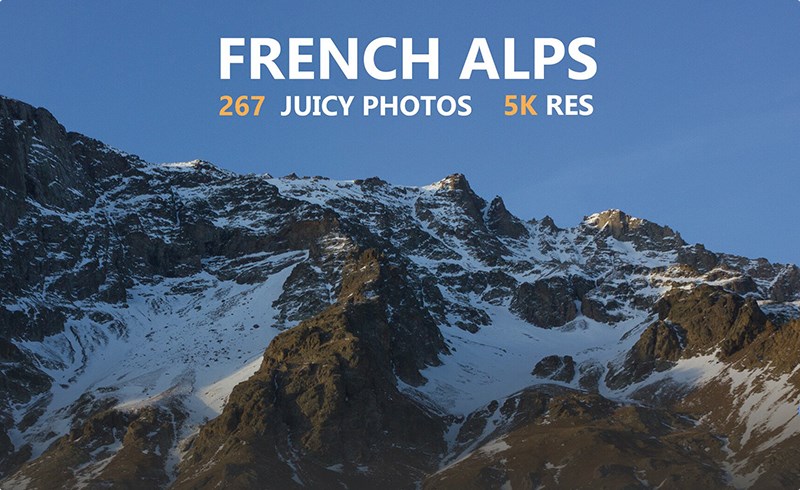 267 张阿尔卑斯山参考照片 French Alps reference pack