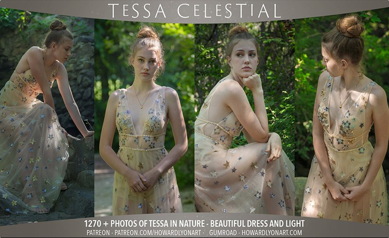 1270 张女性休闲动态姿势参考照片 Tessa – Celestial