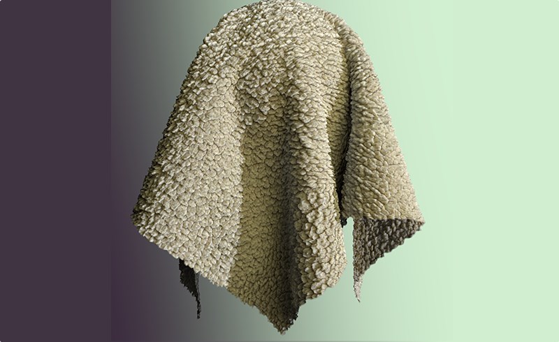 羊毛纹理 Sheep wool PBR texture