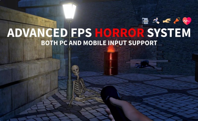 Unity开发 – 第一人称恐怖射击游戏 Advanced Horror FPS Kit for Mobile and PC – First Person Shooter Horror