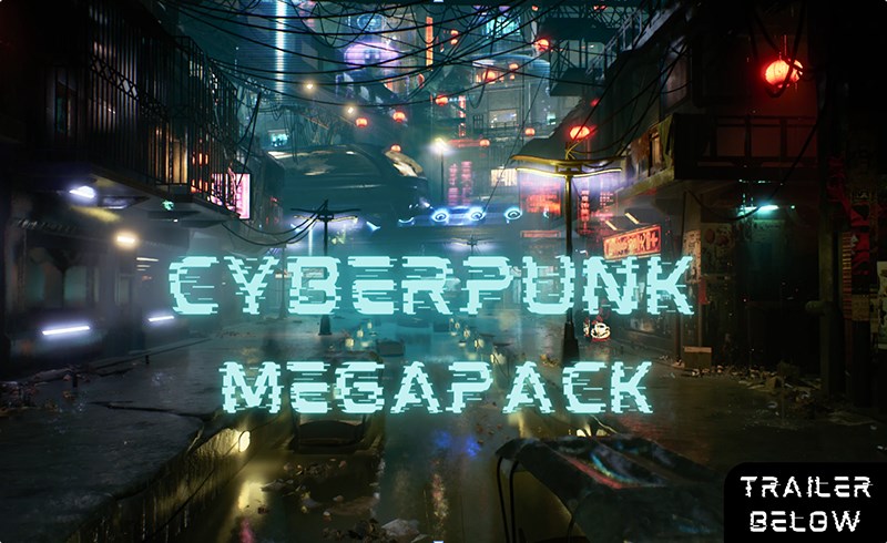 【UE5】赛博朋克城市 Cyberpunk City (Cyberpunk, Cyberpunk City, Sci-Fi City)