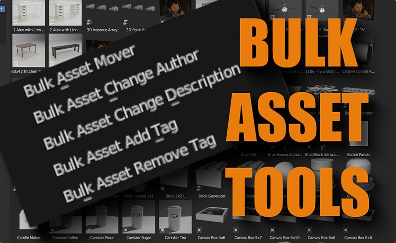 Blender插件 – 批量资产管理工具 Bulk Asset Tools