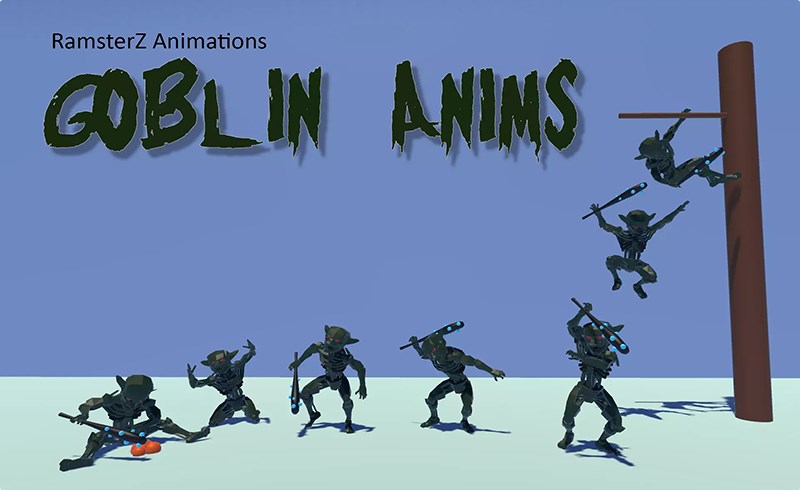 Unity动画 – 妖精动画 Goblin Anims