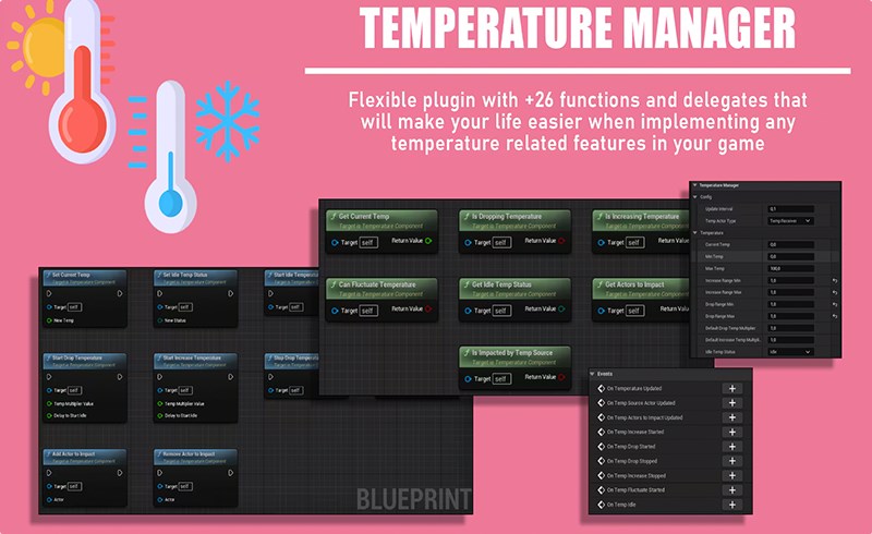 UE5插件 – 温度管理器 Temperature Manager