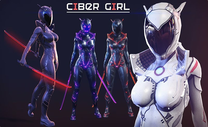 【UE4/5】赛博朋克风格女孩 Ciber Girl