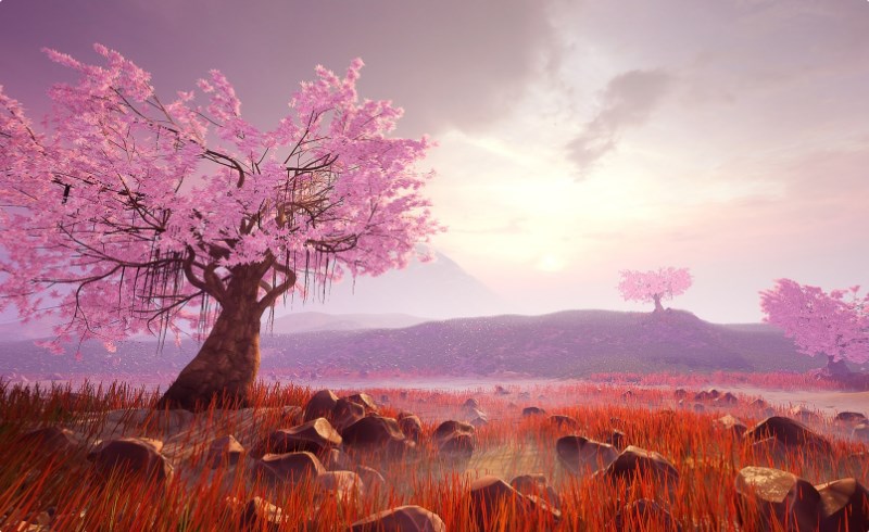 【UE4/5】风格化树 Japanese Stylized Grass and Trees