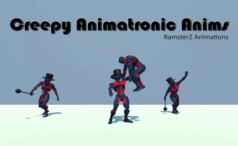 Unity动画 – 机器人角色动画 Creepy Animatronic Anims