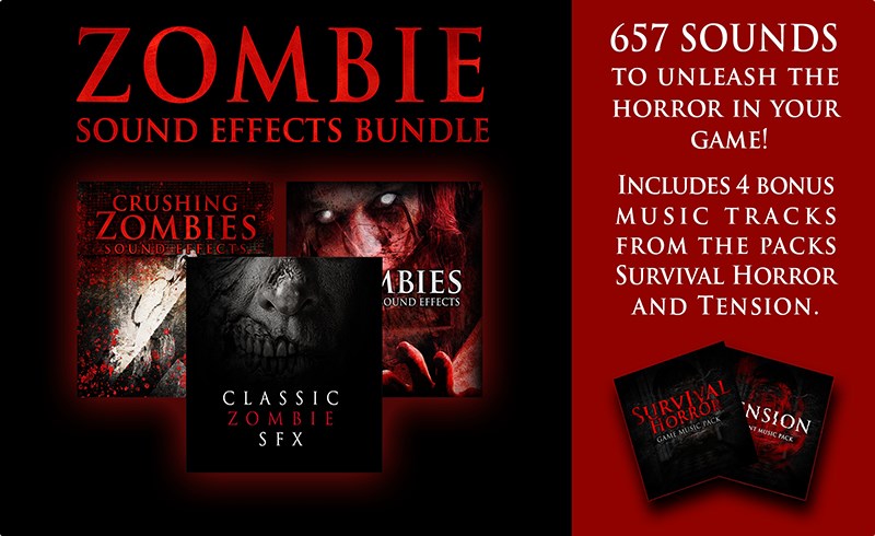 【UE4/5】僵尸音效 Zombie – Sound Effects Bundle