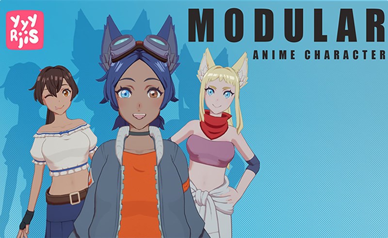 【UE5】模块化动漫角色 Modular Anime Character (girl)