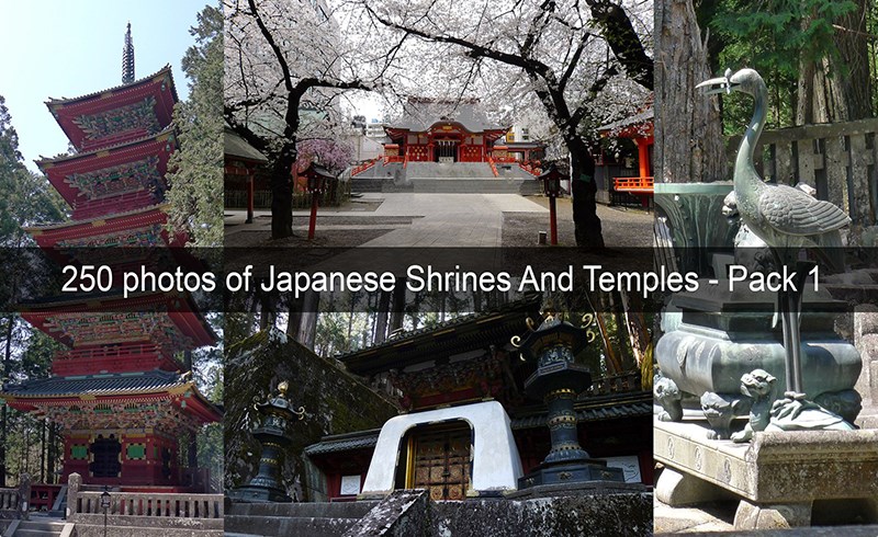 250 张日本神社和寺庙参考照片 250 photos of Japanese Shrines And Temples pack 1