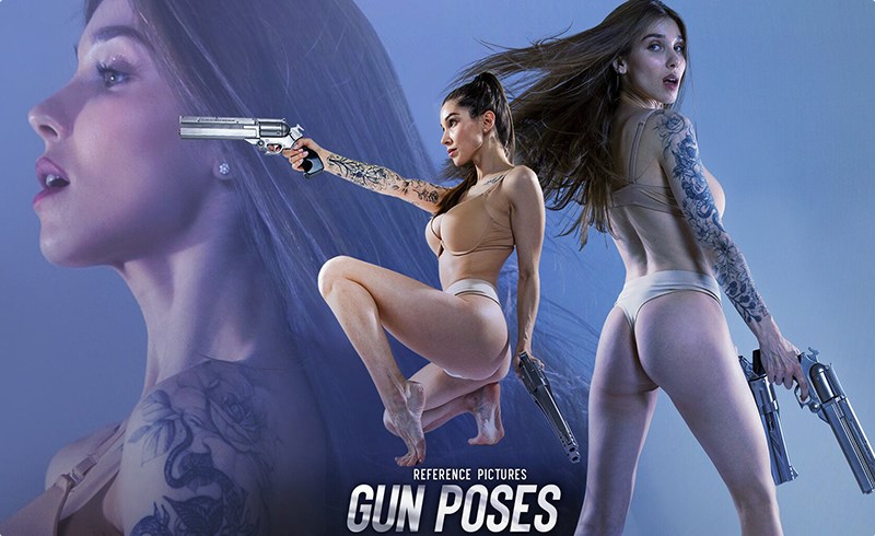 367 张持枪动态姿势参考图 Gun Poses Reference Pictures