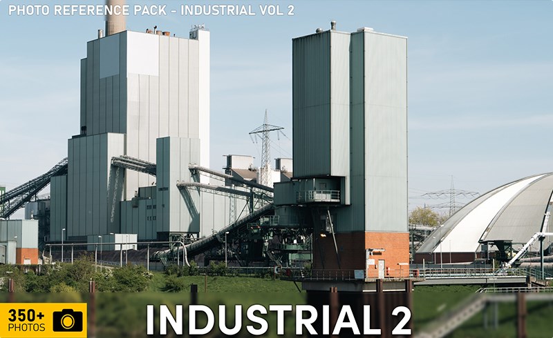 350 张发电厂照片参考 Photo Reference Pack – Industrial VOL. 02