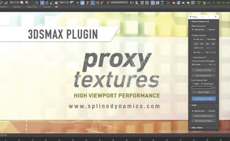 3Dmax插件 – 图片代理插件 Proxy Textures