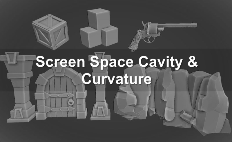 【更新】Unity插件 – 边缘高光插件 Screen Space Cavity & Curvature (Built-In/URP/HDRP)