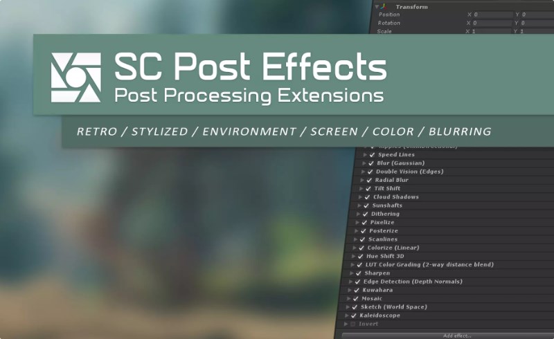 Unity – 后期效果包 SC Post Effects Pack