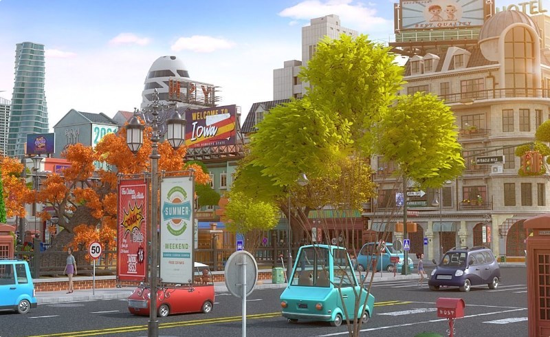 模型资产 – 卡通城市街景场景模型 Cartoon City Street Scene V2 3D model