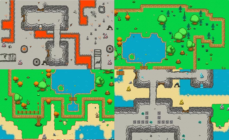 Unity资产 – 风格化图块集 Stylized Tileset 1