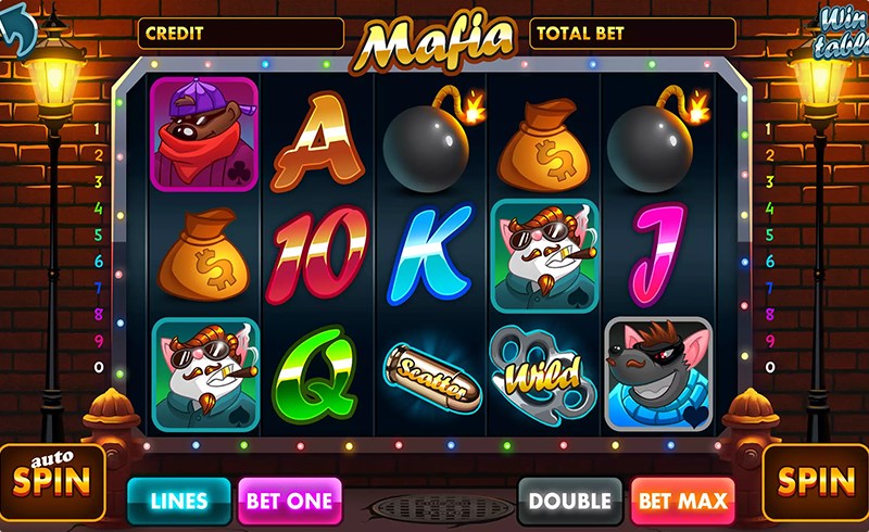 Unity资产 – 游戏机UI资产 Mafia slot game assets