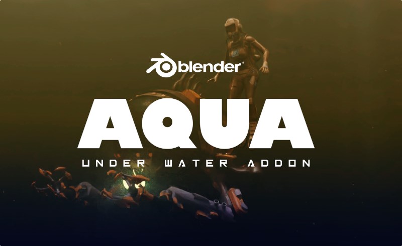 Blender插件 – 水下模拟插件 Aqua Under Water Addon