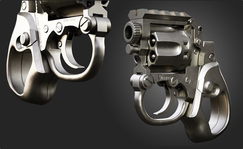 Zbrush教程 – 左轮手枪硬表面建模教程 Mastering Mini Revolver Hard Surface Modeling in ZBrush