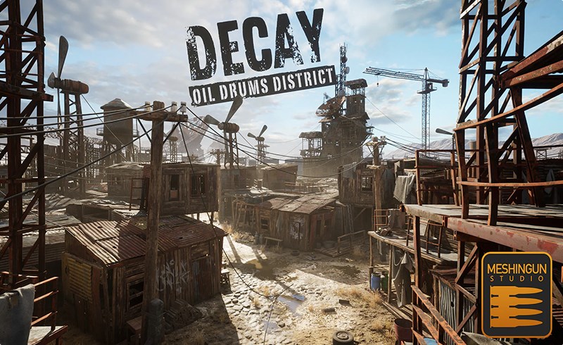 【UE5】衰败的油田矿区 Decay: Oil Drums District